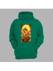 Худі з принтом "Сонячний дракон у хмарах" (231004)