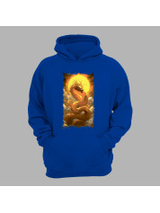 Худі з принтом "Сонячний дракон у хмарах" (231004)