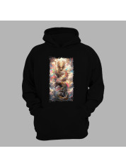 Худі з принтом "Повітряний дракон у хмарах" (231005)