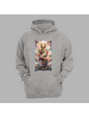 Худі з принтом "Повітряний дракон у хмарах" (231005)