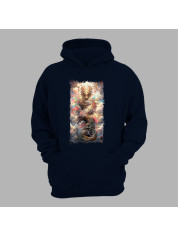 Худі з принтом "Повітряний дракон у хмарах" (231005)