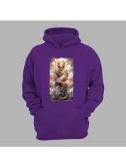 Худі з принтом "Повітряний дракон у хмарах" (231005)