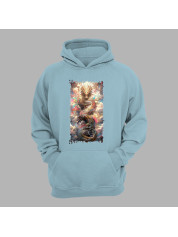 Худі з принтом "Повітряний дракон у хмарах" (231005)