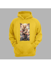 Худі з принтом "Повітряний дракон у хмарах" (231005)