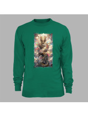 Світшот з принтом "Повітряний дракон у хмарах" (231005)