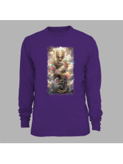 Світшот з принтом "Повітряний дракон у хмарах" (231005)