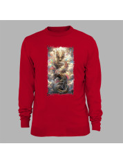 Світшот з принтом "Повітряний дракон у хмарах" (231005)