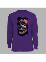 Світшот з принтом "Повітряно-вогняний дракон" (231006)