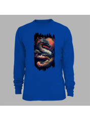 Світшот з принтом "Повітряно-вогняний дракон" (231006)