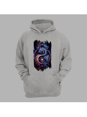 Худі з принтом "Дракон дня і ночі" (231008)