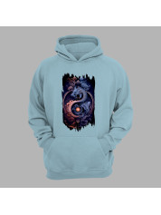 Худі з принтом "Дракон дня і ночі" (231008)