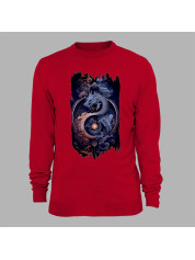 Світшот з принтом "Дракон дня і ночі" (231008)