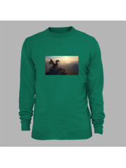 Світшот з принтом "Дракон на горі на світанку" (231009)