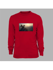 Світшот з принтом "Дракон на горі на світанку" (231009)