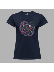 Футболка жіноча з принтом "Заплутаний дракон" (231011)