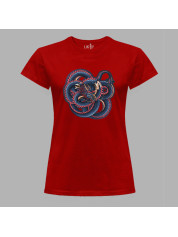 Футболка жіноча з принтом "Заплутаний дракон" (231011)