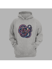 Худі з принтом "Заплутаний дракон" (231011)