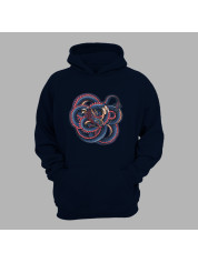 Худі з принтом "Заплутаний дракон" (231011)