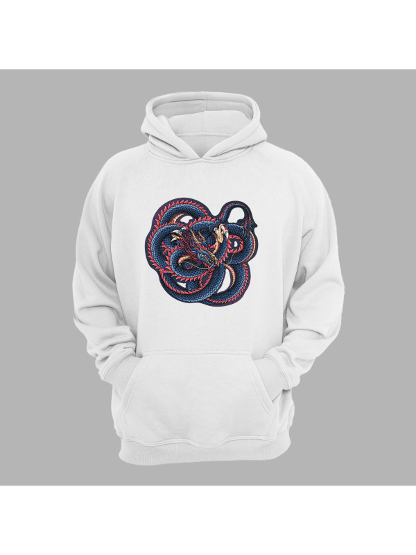 Худі з принтом "Заплутаний дракон" (231011)