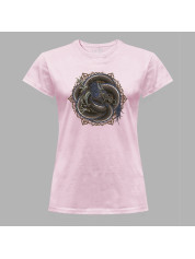 Футболка жіноча з принтом "Переплутаний дракон" (231012)