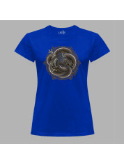 Футболка жіноча з принтом "Переплутаний дракон" (231012)