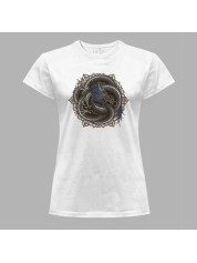 Футболка жіноча з принтом "Переплутаний дракон" (231012)