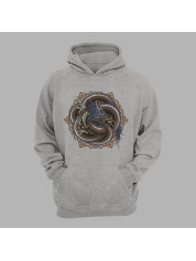 Худі з принтом "Переплутаний дракон" (231012)