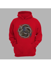 Худі з принтом "Переплутаний дракон" (231012)