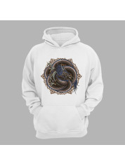 Худі з принтом "Переплутаний дракон" (231012)