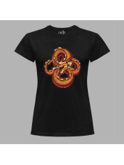 Футболка жіноча з принтом "Нескінченний дракон" (231013)
