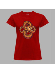 Футболка жіноча з принтом "Нескінченний дракон" (231013)
