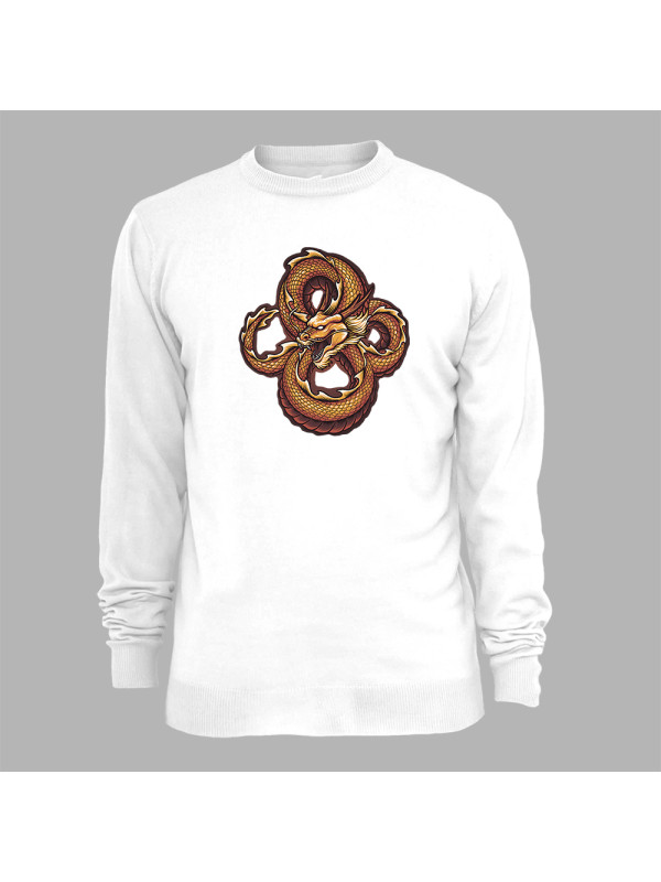 Світшот з принтом "Нескінченний дракон" (231013)