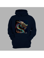 Худі з принтом "Кольоровий дракон" (231014)