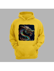 Худі з принтом "Кольоровий дракон" (231014)