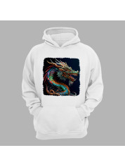 Худі з принтом "Кольоровий дракон" (231014)
