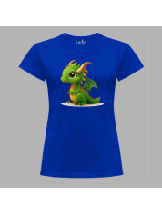 Футболка жіноча з принтом "Зелений дракончик" (231015)