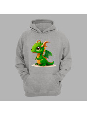 Худі з принтом "Зелений дракончик" (231015)