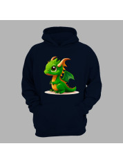 Худі з принтом "Зелений дракончик" (231015)