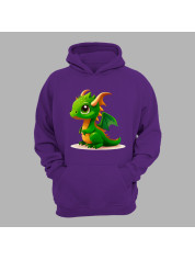 Худі з принтом "Зелений дракончик" (231015)