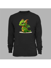 Світшот з принтом "Зелений дракончик" (231015)