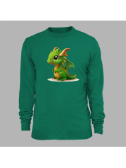 Світшот з принтом "Зелений дракончик" (231015)