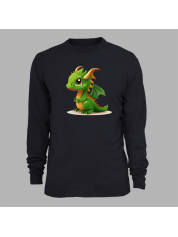 Світшот з принтом "Зелений дракончик" (231015)