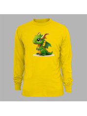 Світшот з принтом "Зелений дракончик" (231015)