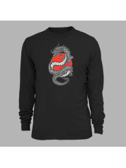 Світшот з принтом "Дракон і червоне сонце" (231016)