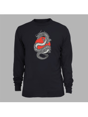 Світшот з принтом "Дракон і червоне сонце" (231016)