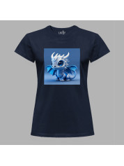Футболка жіноча з принтом "Синій дракончик" (231017)