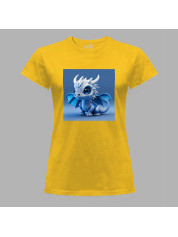 Футболка жіноча з принтом "Синій дракончик" (231017)