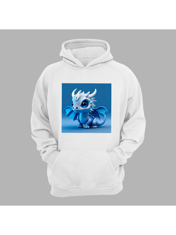 Худі з принтом "Синій дракончик" (231017)