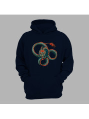 Худі з принтом "Три кола вогняного дракона" (231019)