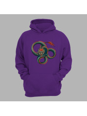 Худі з принтом "Три кола вогняного дракона" (231019)